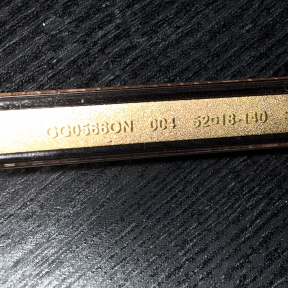 GUCCI clear/pink tint/gold prescription glasses Frame with soft case! - Picture 17 of 17